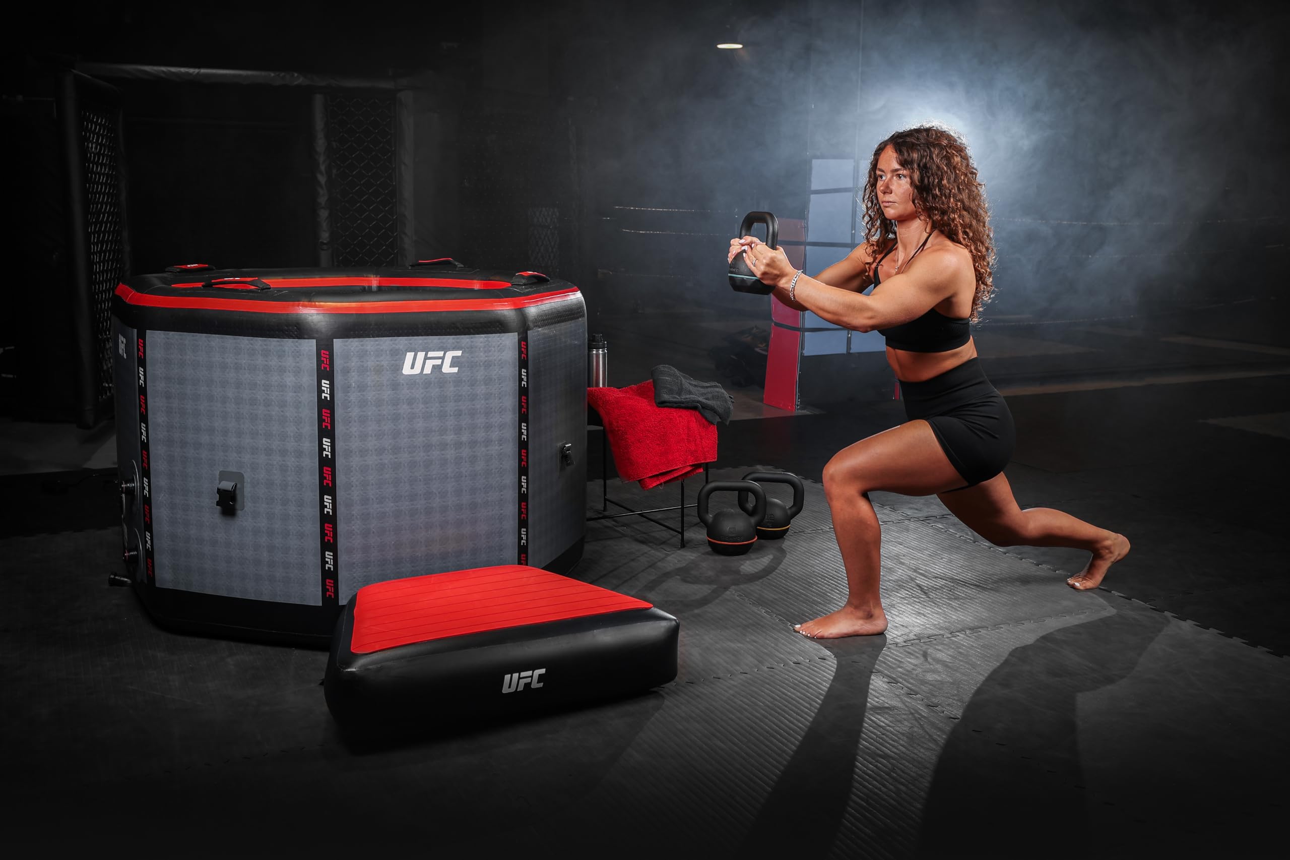 N NETSPA Pack Chiller 3-40°C 3kw Ice Bath Octagon UFC (SP-UFC250-CK3) - Bagno Freddo Dropstitch Terapia Freddo Nuova Generazione - 130 x 90 cm - 1 Persona 357 L