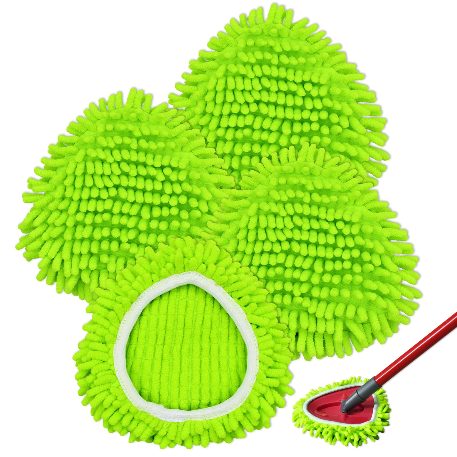 Vileda Turbo 2 in 1 EasyWring Clean Spin Mop Cabezas de Fregona de Repuesto Microfibra