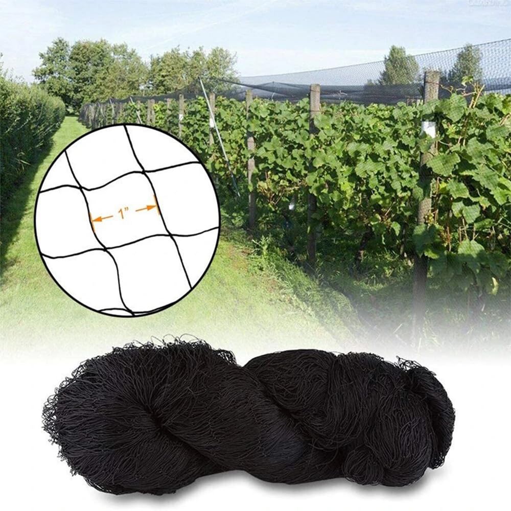 Filet Anti Oiseaux 15m x 15m, 25mm Maille Extra Fort, Pour Arbres Fruitiers, Chats, Réutilisable