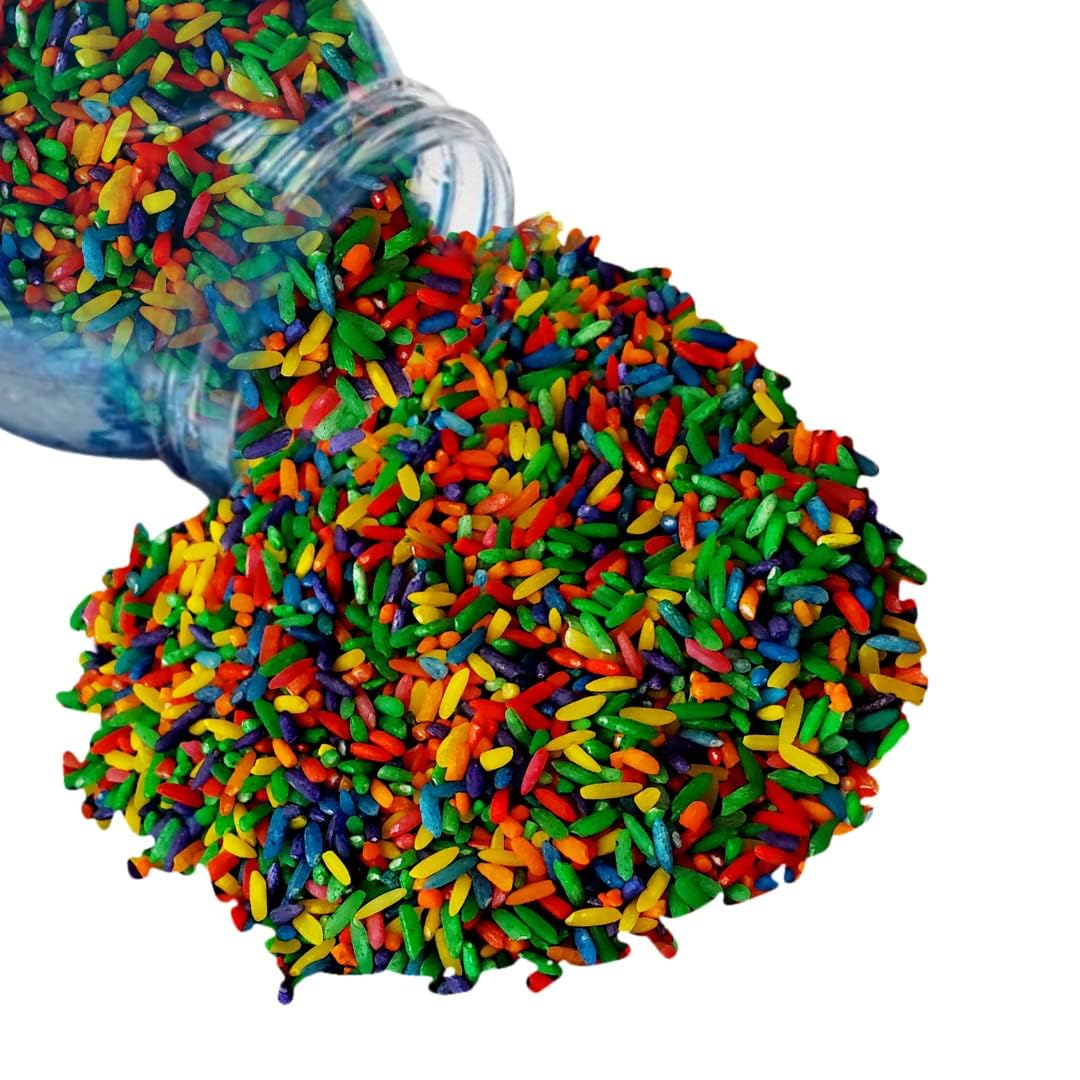 The Wood EtchThe Wood Etch Colored Rice in Vibrant Colors, Sensory Bin Filler, Rainbow Rice for Art & Craft, Creative Learning & Color Perception, Non-Toxic, Safe for Kids & Pets, Made in The USA 1 lb. (Mix)