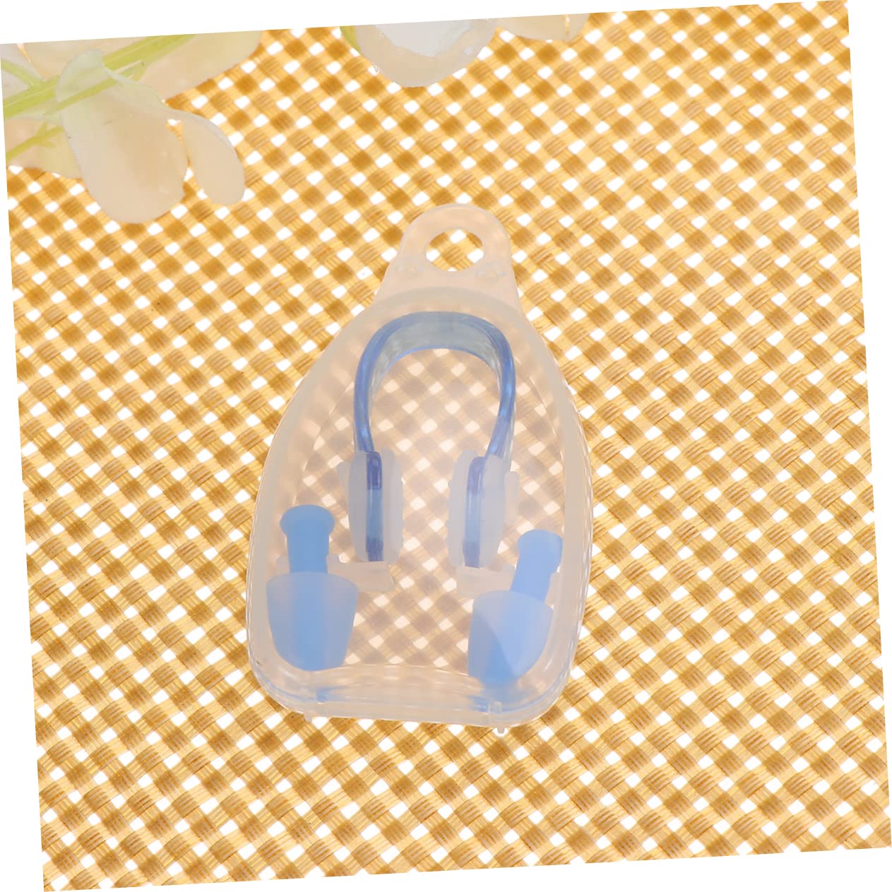 VANZACK Swimmer Ear Plugs Set Nose Clip Ear Plug Adult Swimming Gear Swimming Nasal Splint Leak-Proof Silicone Gasket