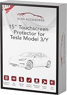 2022 & 2023 Tesla Model Y Screen Protector and Tesla Model 3 Screen Protector: Matte Tempered Glass, Perfect Fit, Easy & Bubble-Free Installation, Scratch & Fingerprint Resistant and No Glare