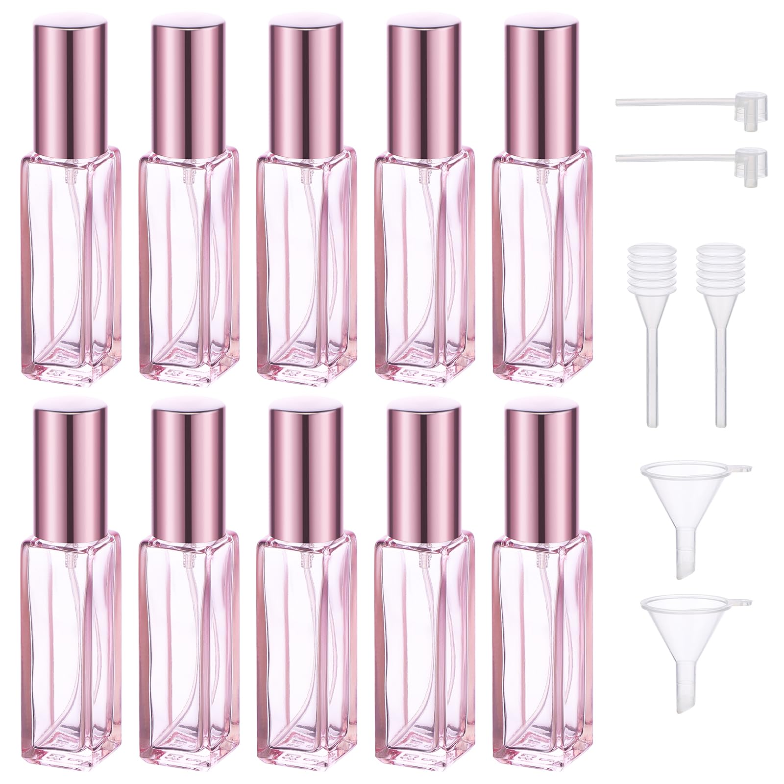 Segbeauty Atomizador Perfume Recargable, 5 Piezas 10ml Portátil Contenedor de Perfume de Viaje, Adecuadas para la Aviación, Viajes Accesorios (Azul Semitranslúcido) — view 20