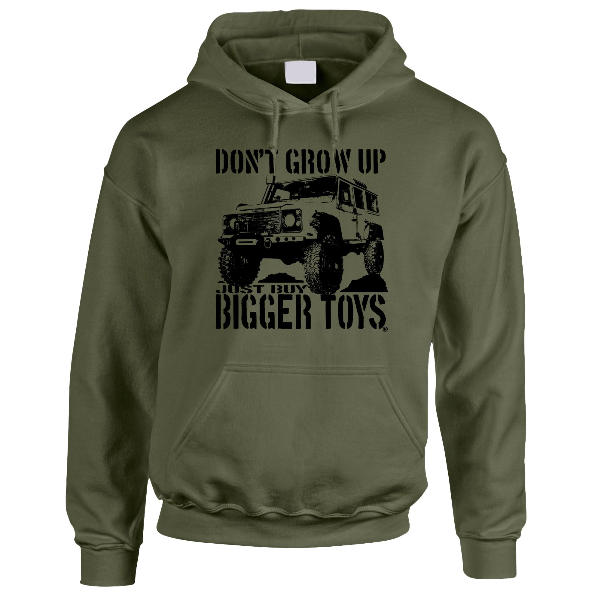 4x4 Hoodie - Buy Bigger Toys 4WD Off Road Vehicle Hoodies - 4 Wheel Drive Clothing Gift for Men - LR Series