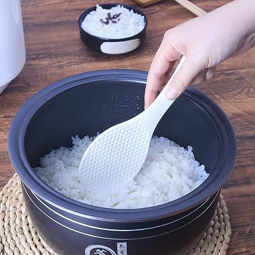 Miniatura 6 de MXY Juego de paletas de arroz, espátula de arroz japonesa antiadherente, cuchara de arroz blanco, cucharas para servir arroz