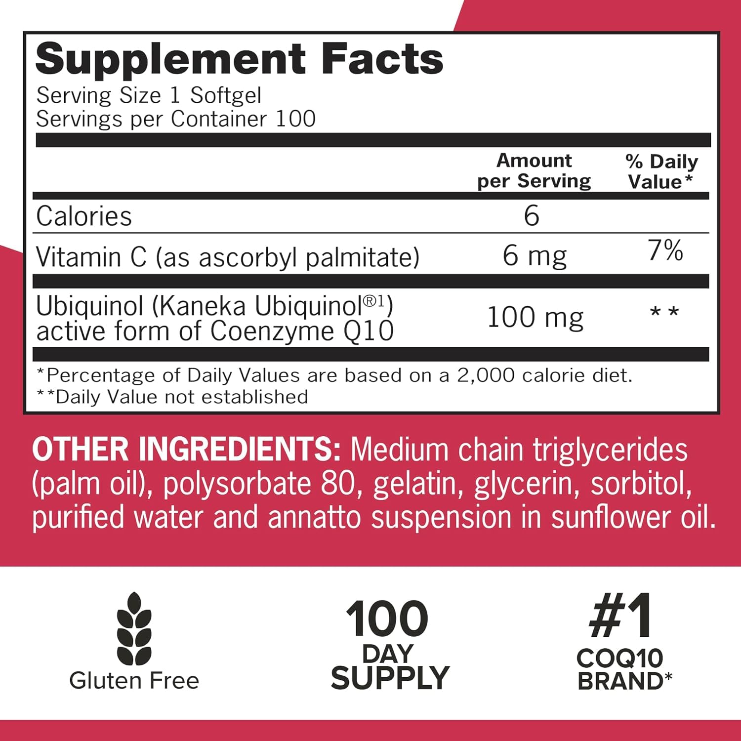 Qunol Mega Ubiquinol CoQ10 100mg, Superior Absorption, 100 Softgels — Amazon image 6
