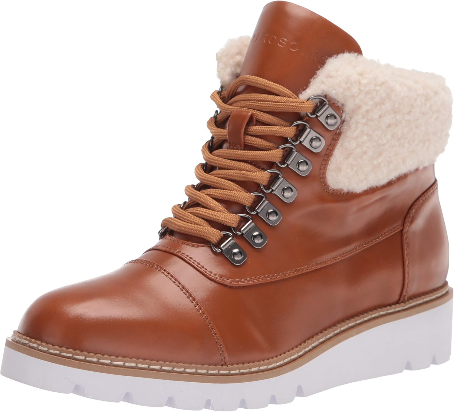 Aerosoles Women's Alden Combat Boot, TAN, 8.5