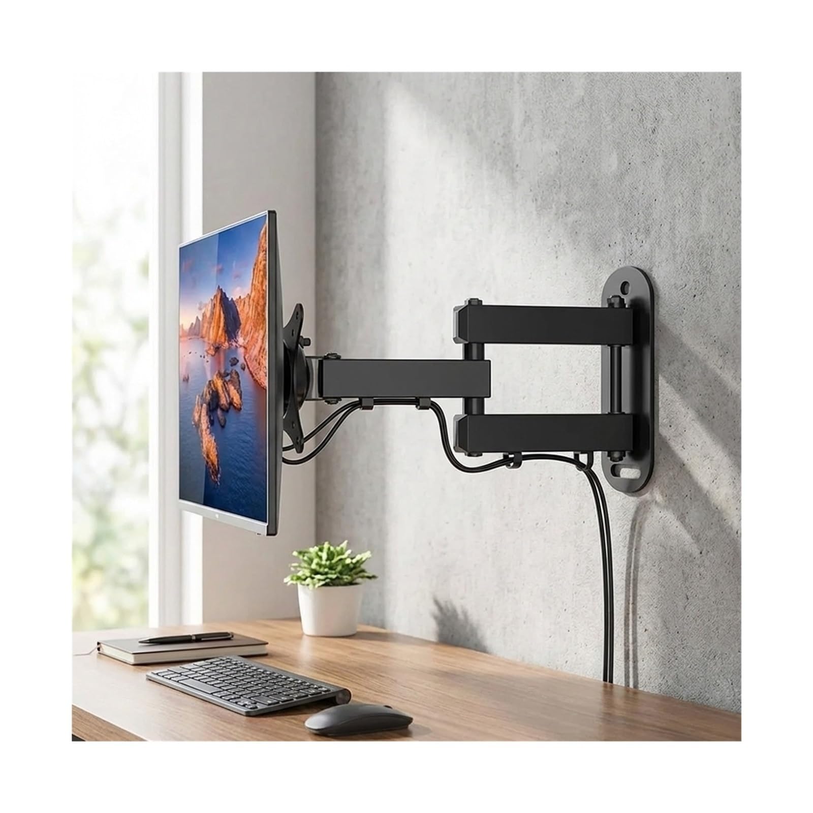 Soporte De Pared Ajustable For Monitor Y TV