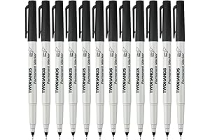 TWOHANDS Extra Fine Permanent Markers - 0.5mm Ultra Fine Point