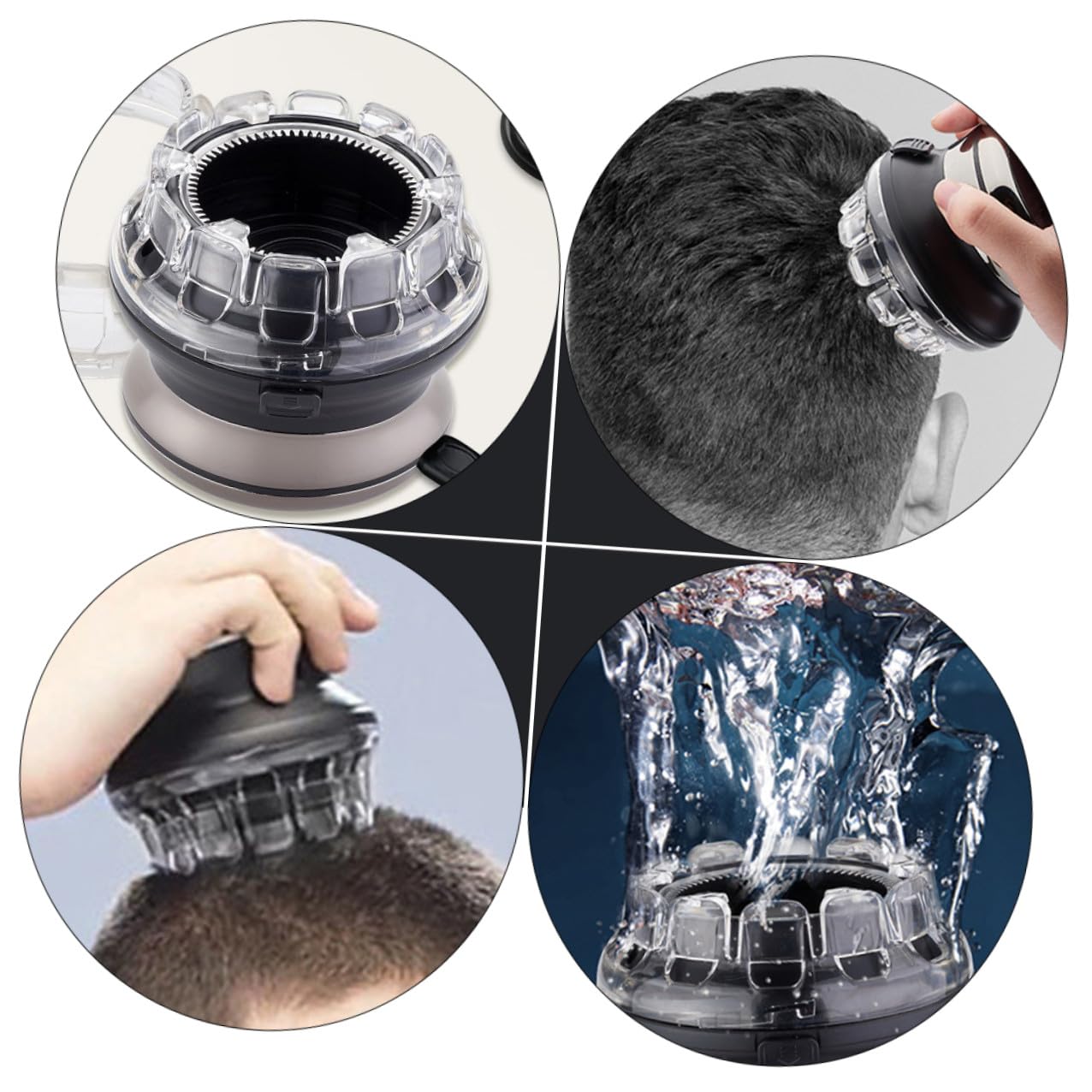 VILLCASE Professioneller Haarschneider Satz Kompakt Geräuscharm Langlebiger Haarschneidemaschine mit Detailtrimmer für Herren Friseur Reise Zufällige Farbe