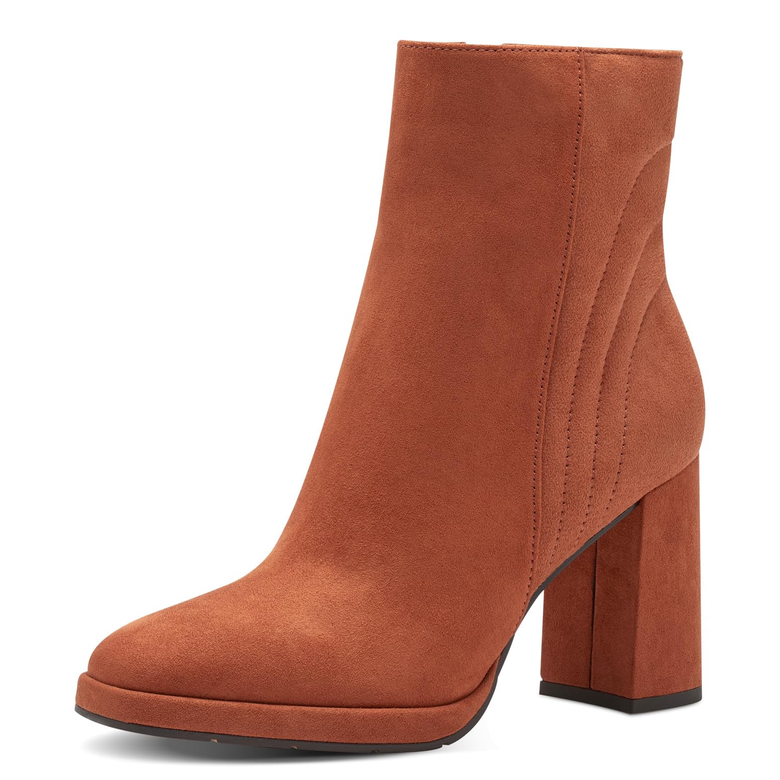 MARCO TOZZI Women's 2-25337-41 Boot Heel, Rust, 6.5