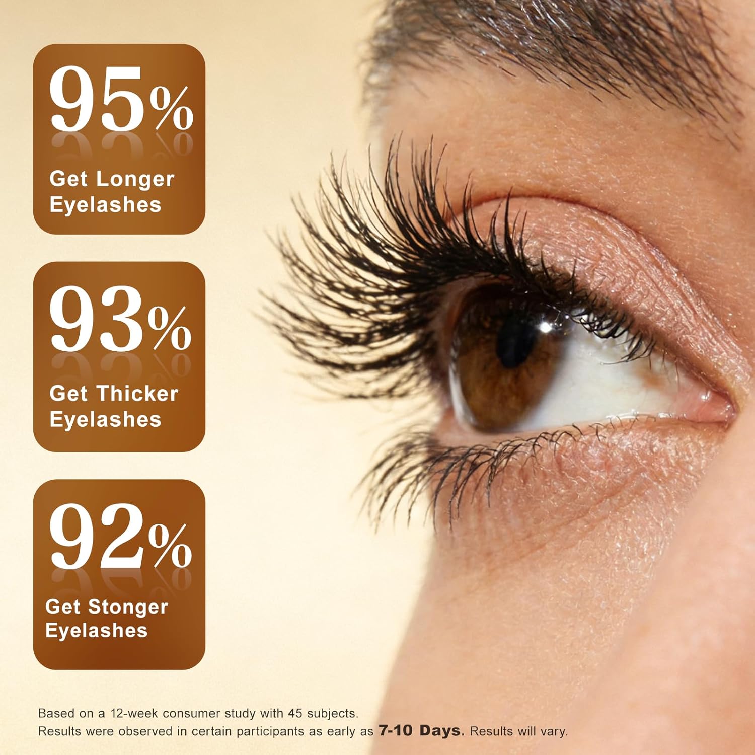 Lash Serum for Eyelash Growth – Visible Results in 7 Days, Powered by W-Peptide Technology, Fuller-Looking Lashes, Hormone-Free & Gentle for Sensitive Eyes, 3ml (0.1 fl oz) - Image 6