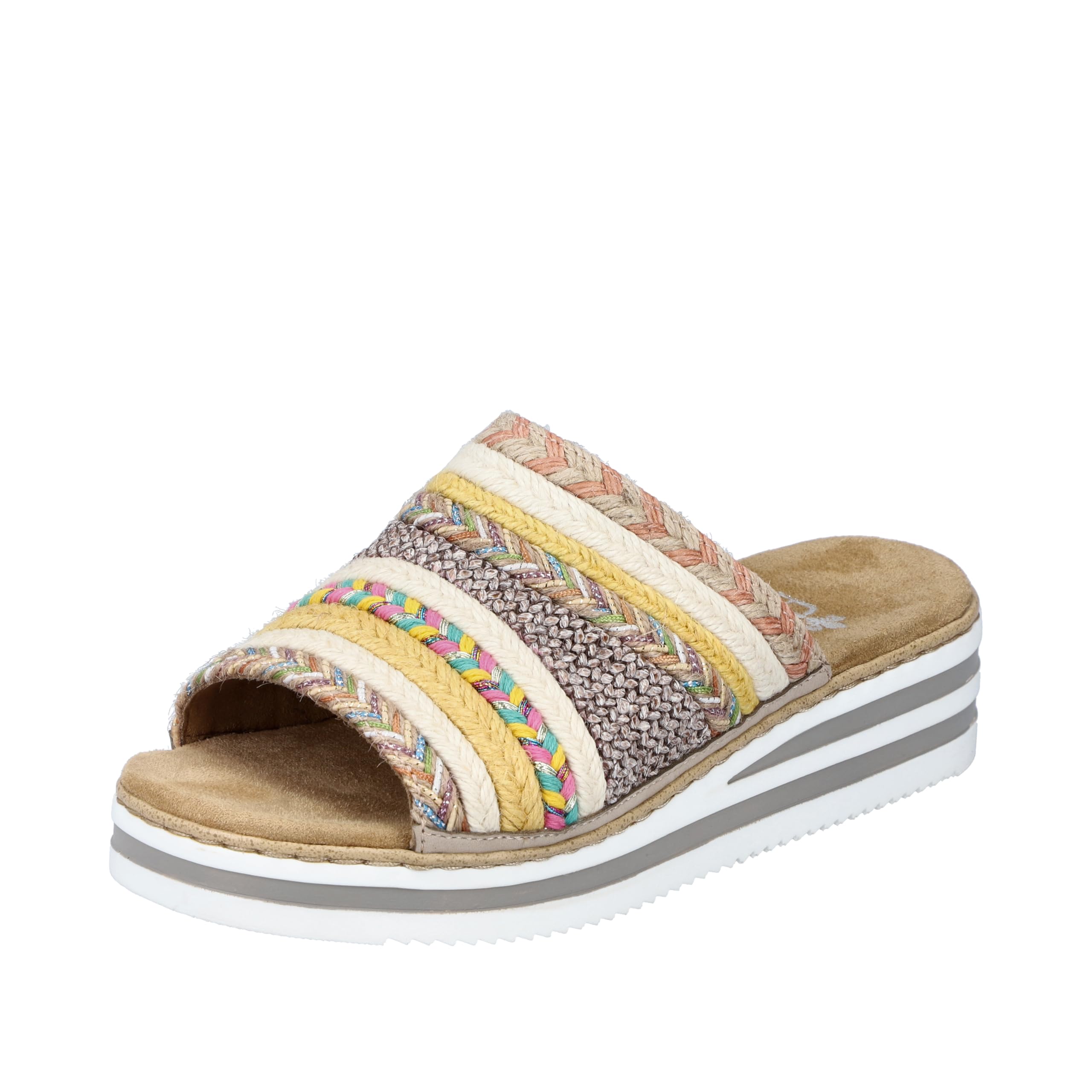 Rieker Women's V02a8 Mules, Multicoloured, 6 UK