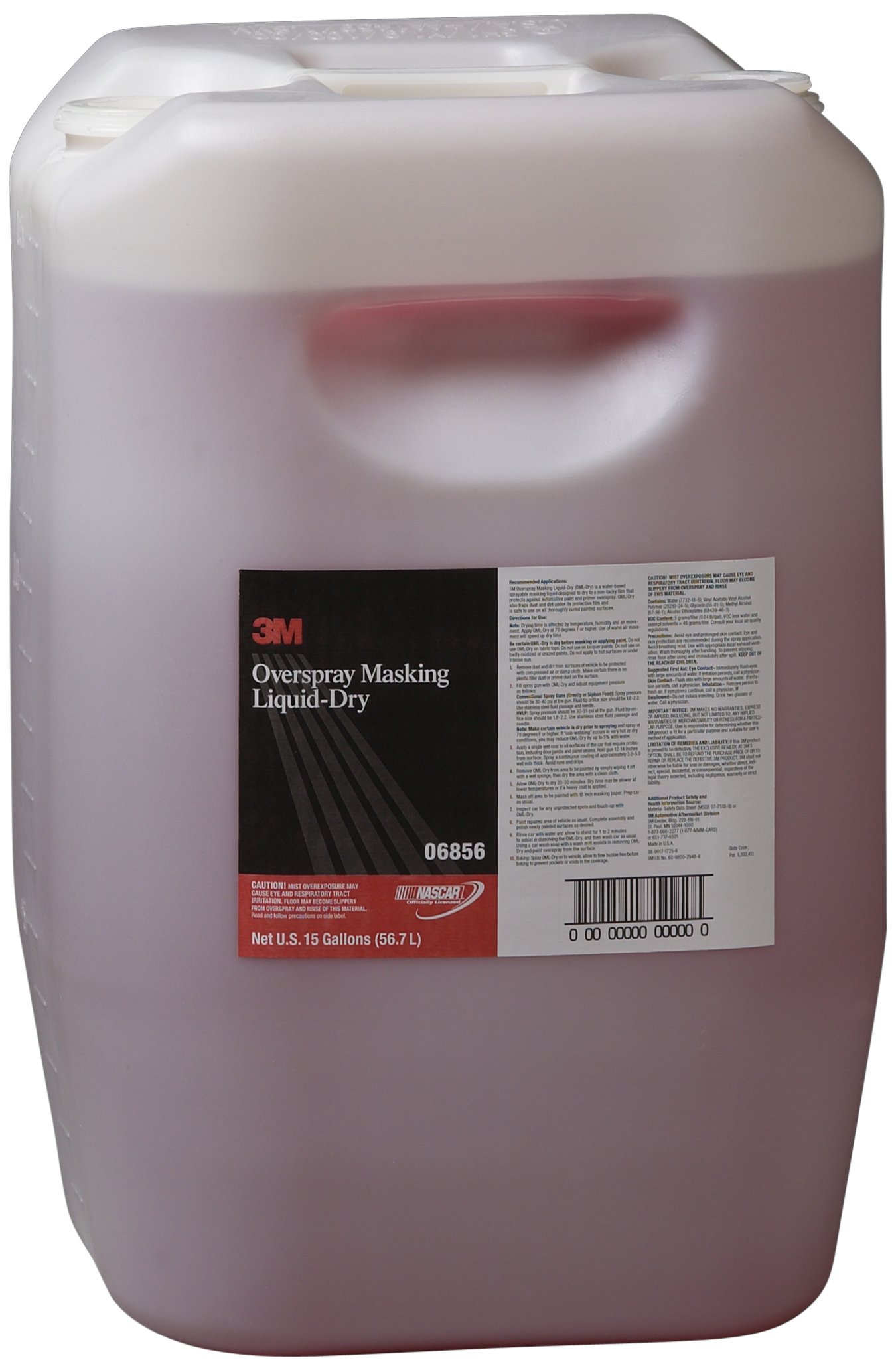 3M Overspray Masking Liquid Dry, 06856, 15 Gallon, 1 per case