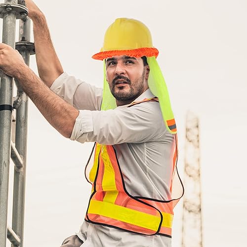 Miniatura 5 de 10 piezas de casco duro para sombra, protección para el cuello, protección contra el sol, sombra, sombra, sombra, sombra, sombrero de construcción