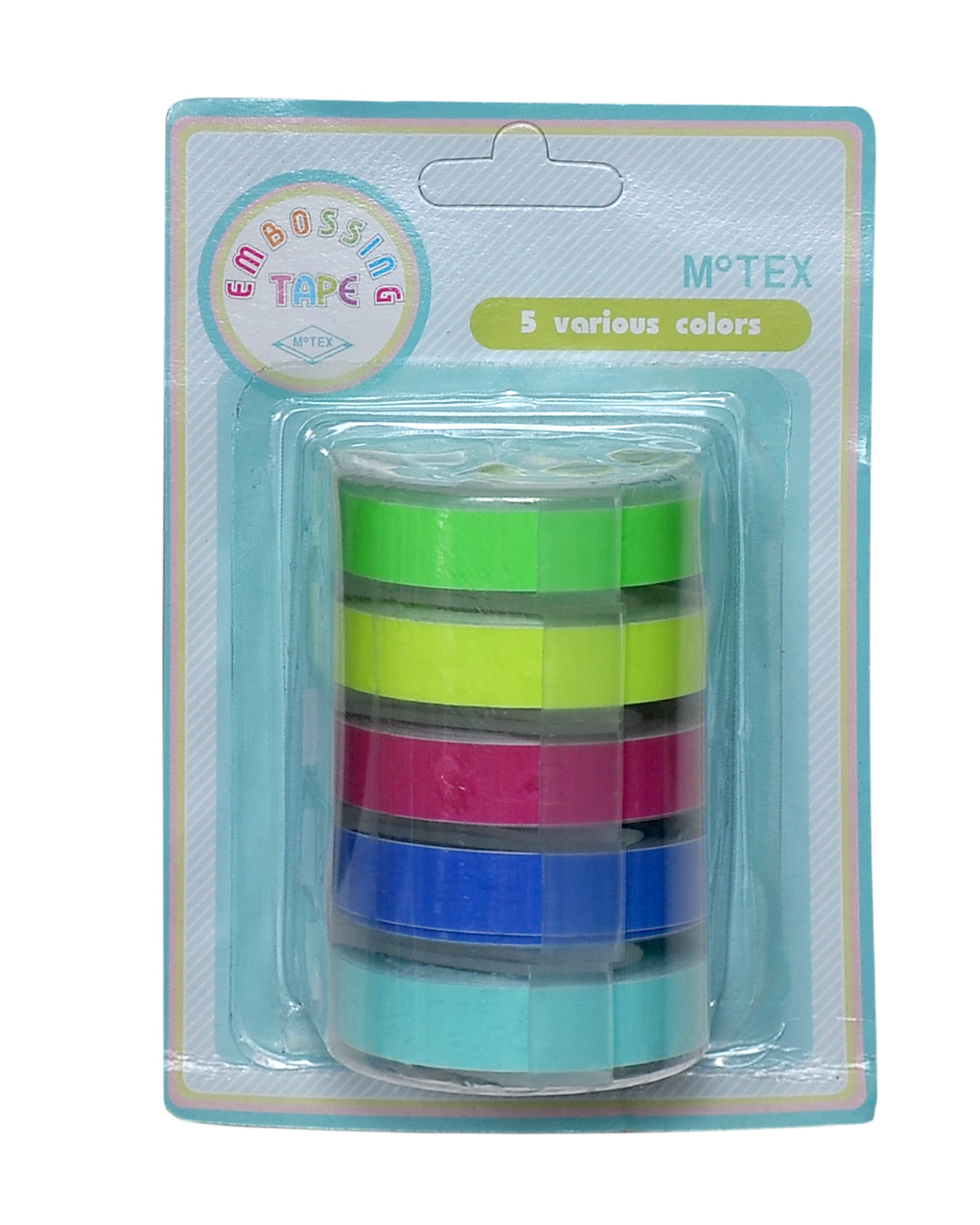 Embossing Label Maker Tape for DIY, Scrapbooking & Craft - Blister Card - FP Combo - Made in Korea