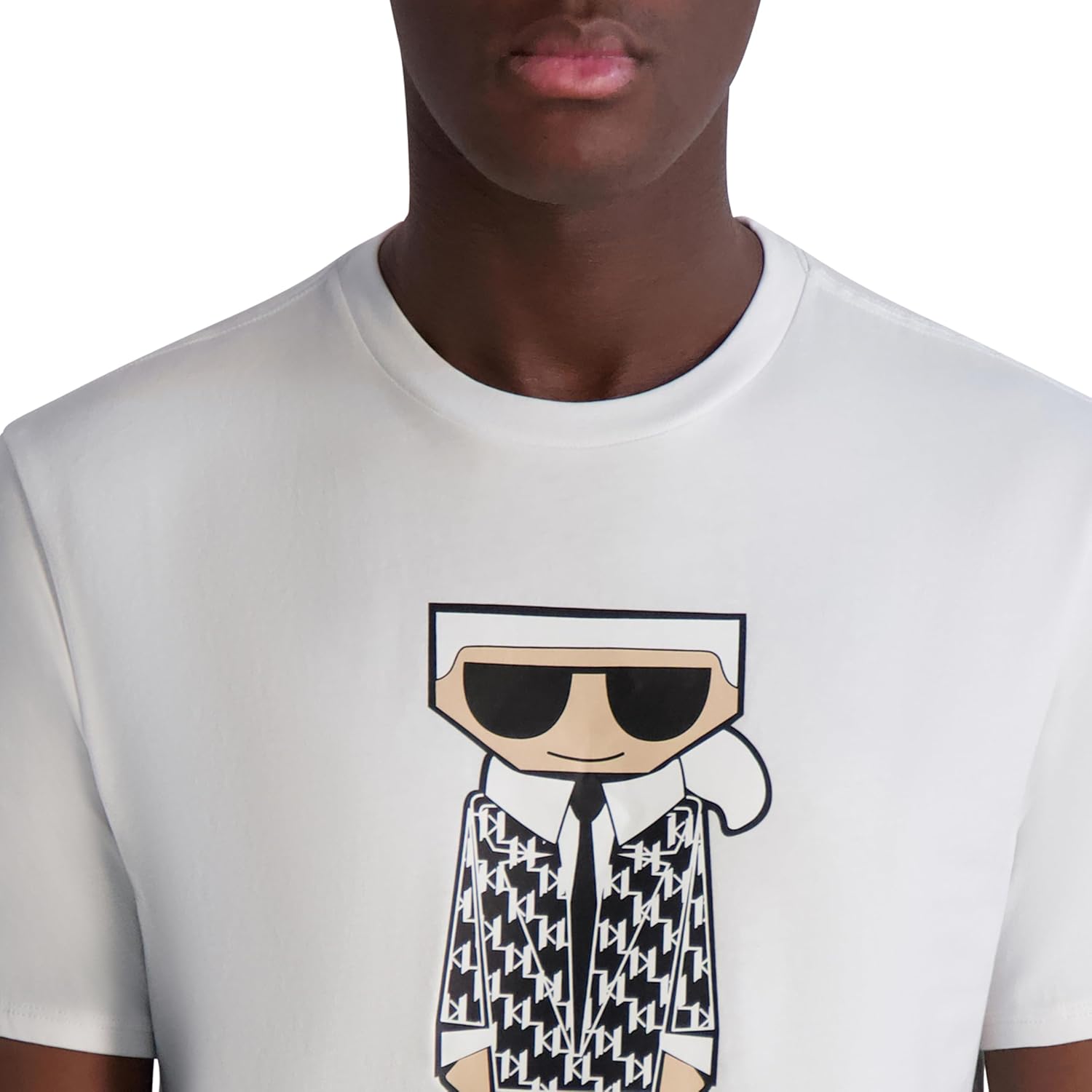 Karl Lagerfeld Mens Short Sleeve Crewneck Karl Graphic Design T-Shirt - Image 5