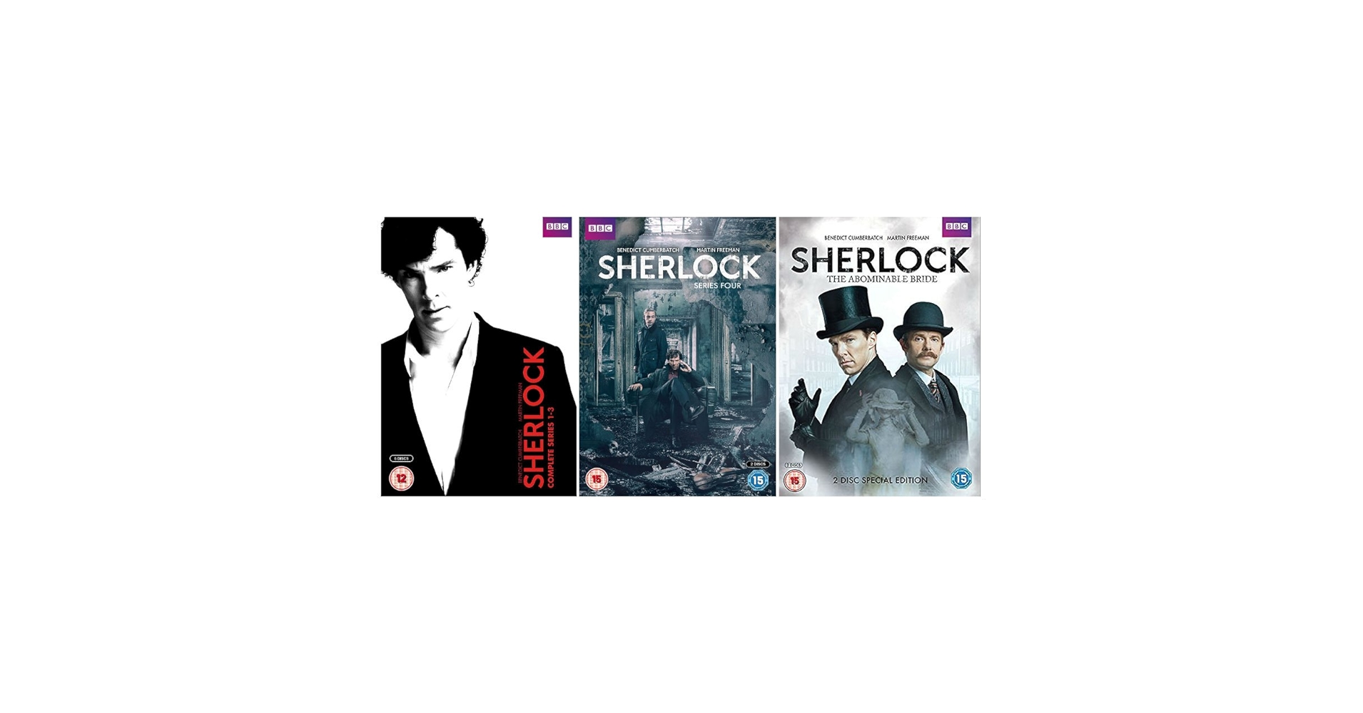 Sherlock 1-4 Complete TV Series + The Abominable Bride DVD