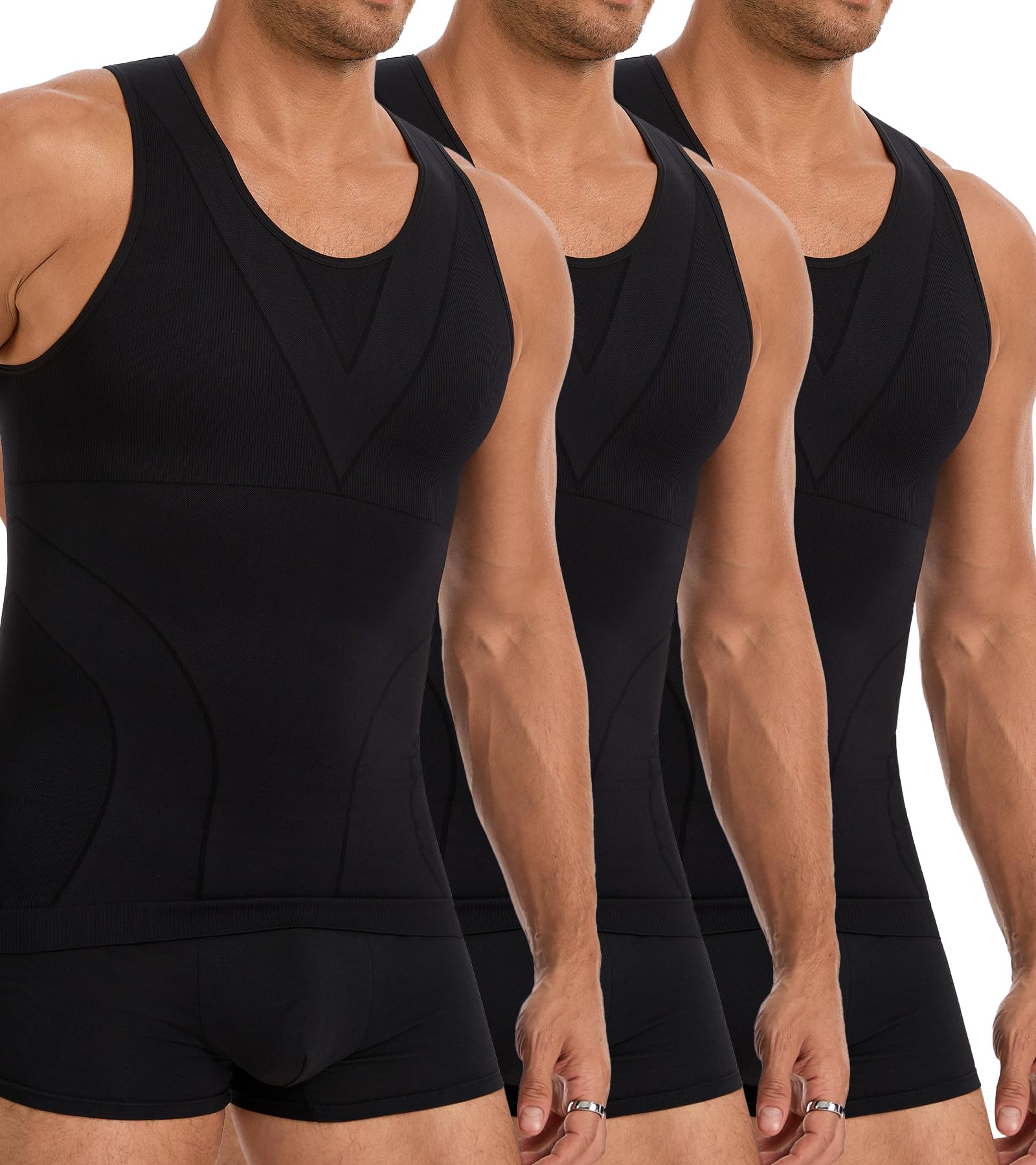 JESIDO 3 Pack Compression Shirt