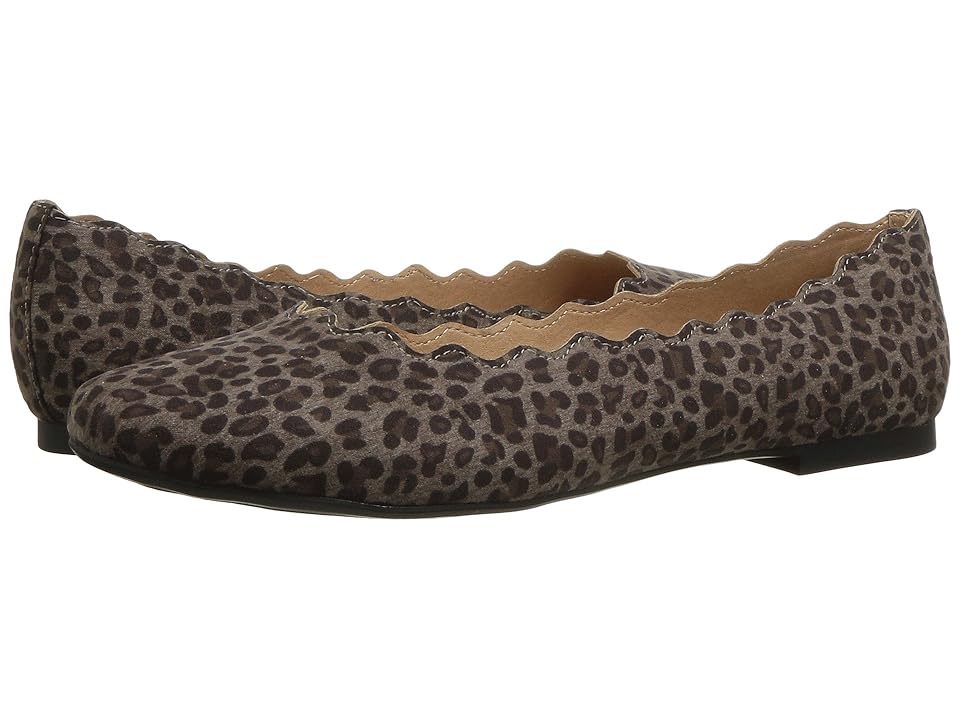 

Athena Alexander Toffy (Black Leopard Fabric) Women's Flat Shoes, Animal print