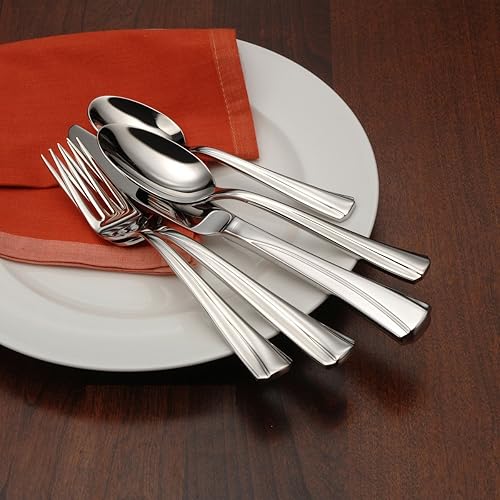 Oneida 1810 - Cubertería de acero inoxidable, 20 piezas, servicio para 4