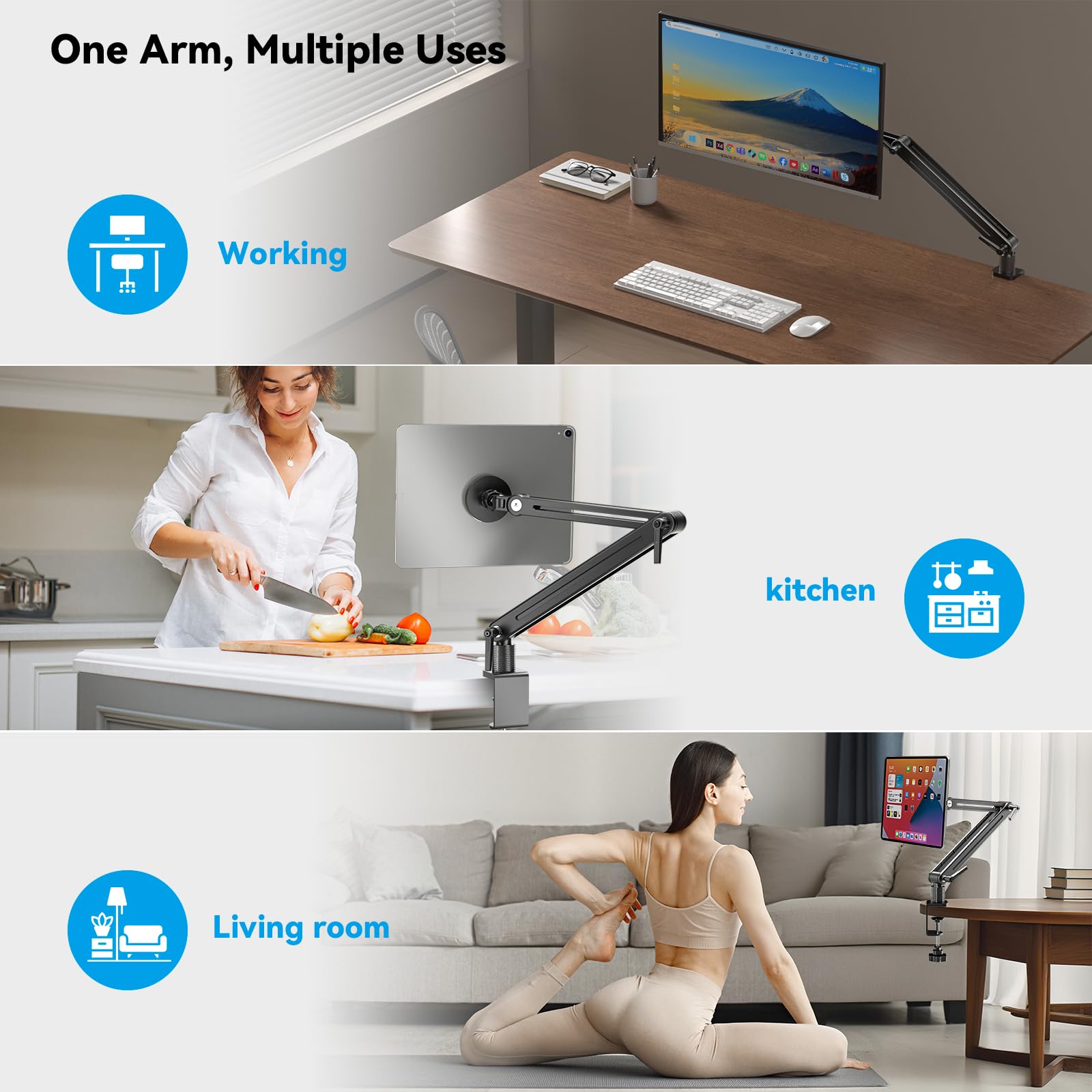 UPERFECT Portable Monitor, 15.6" 125% sRGB Ultra-Slim Laptop Display | 1080P, 2000:1 Contrast, VESA Support, Stand Included, USB-C & Mini HDMI External Screen for Laptop, Gaming & Travel product image 18