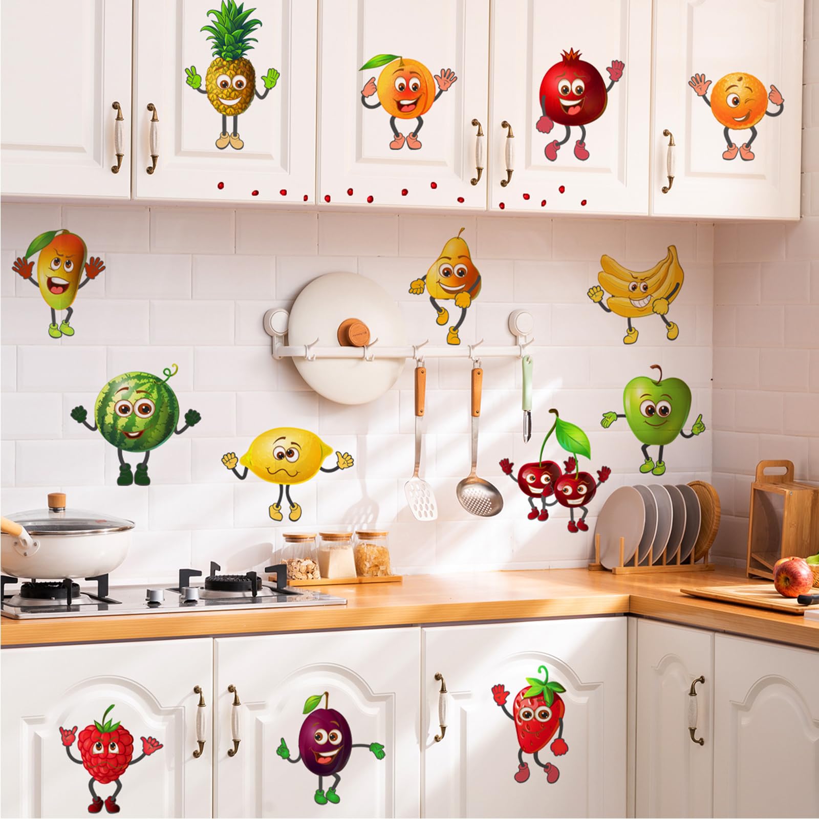 Adesivi Murali Per Cucina Decorativi – Scritte E Decorazioni Rimovibili, Dimensioni 80x60 Cm, In PVC