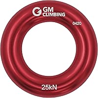 Vista 15 de GM CLIMBING Rappel Ring 25kN para escalada en roca Arborist Rescue Slackline Hammock