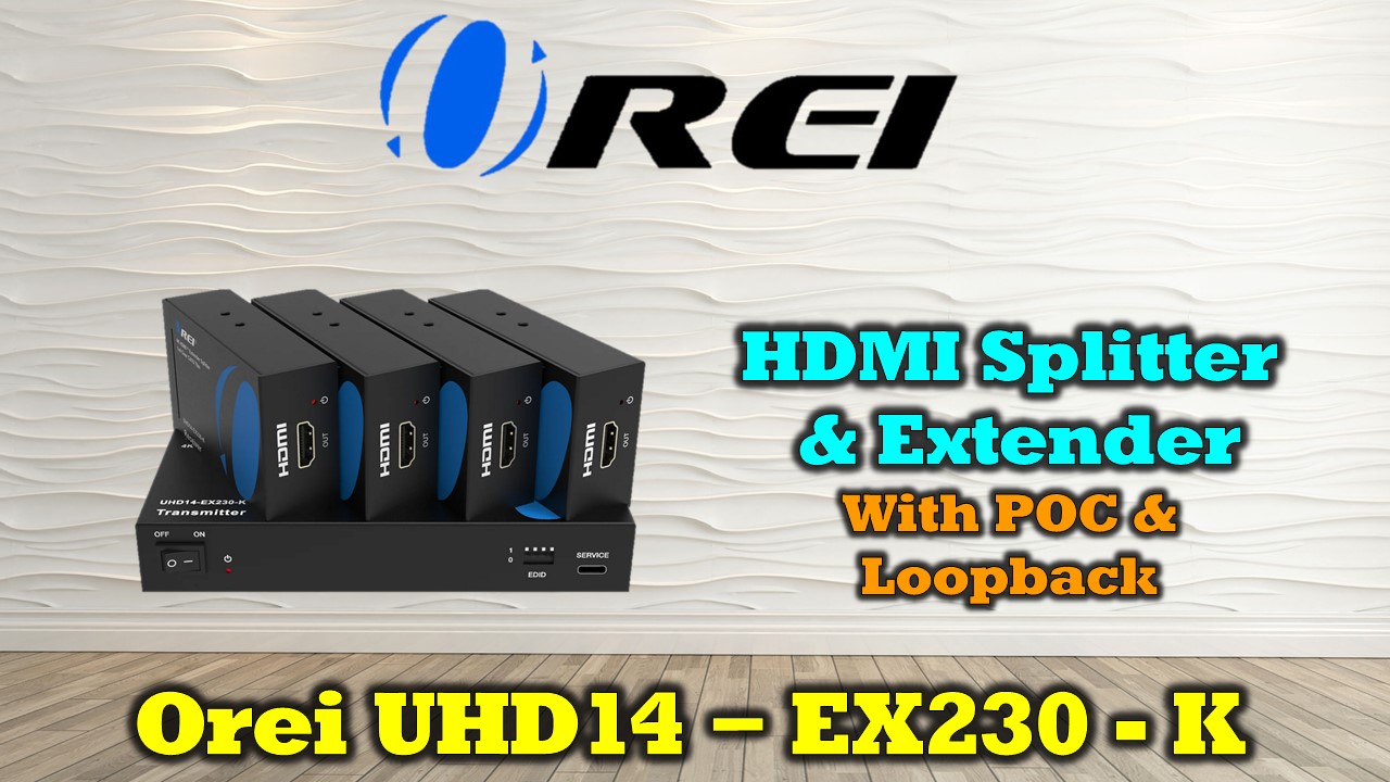 Amazon.com: OREI 4K 1x4 HDMI Extender Splitter, Multiple Over