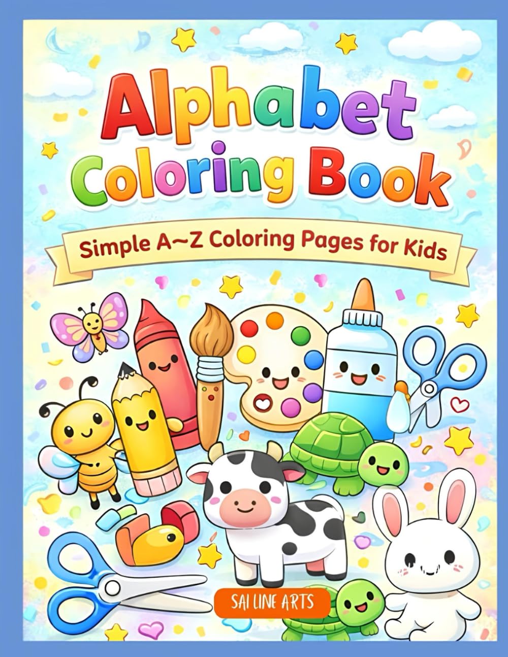 Alphabet Coloring Book: Simple A–Z Pictures for Kids to Color