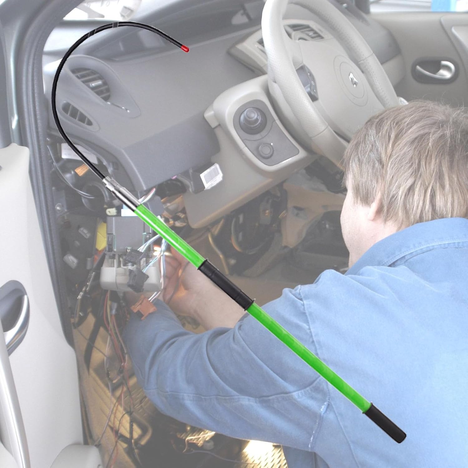 Rescue Hook for Electricians & Automotive Repairs - 1m Green Emergency Rescue Pole, Electrocution Safety Stick, Life-Saving Tool for Linemen & Technicians