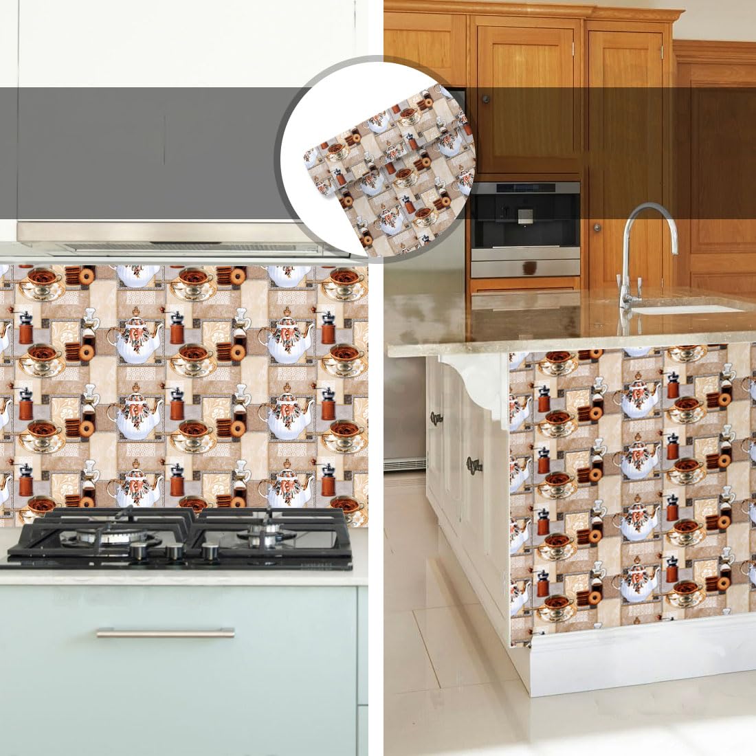 WallDaddy Kitchen Wallpaper Oil Proof Waterproof Short Wallpaper for Walls Size (26x100) Cm Self Adhesive Wallpaper for Kitchen Stickers Waterproof Oil Proof roll Cup Plate Wall Paper for Wall décor (B0D9K7C8L5) Amazon Price History, Amazon Price Tracker