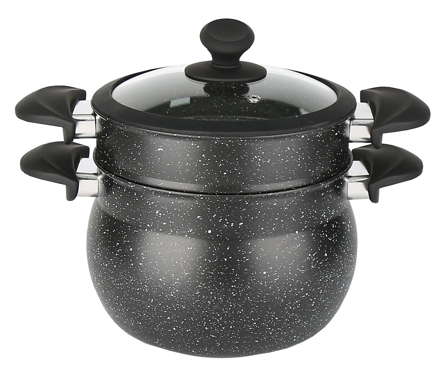 Baumalu Couscoussier alu revêtu, cuisson vapeur, taille standard