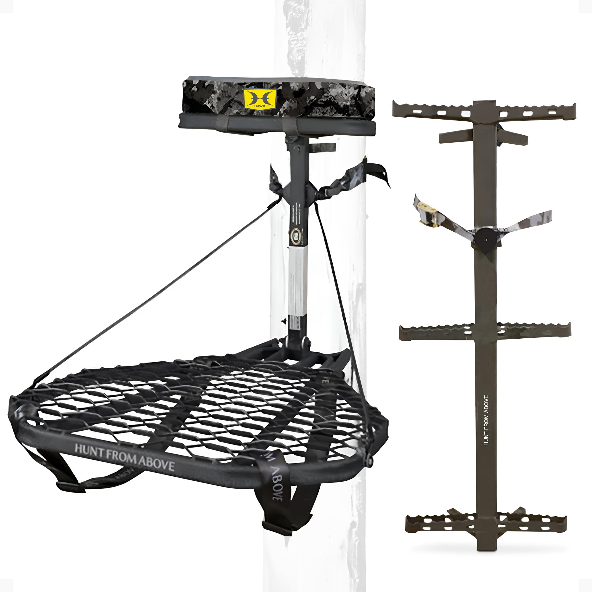 Hang-On Deer Hunting Tree Stand – Steel Adjustable Platform