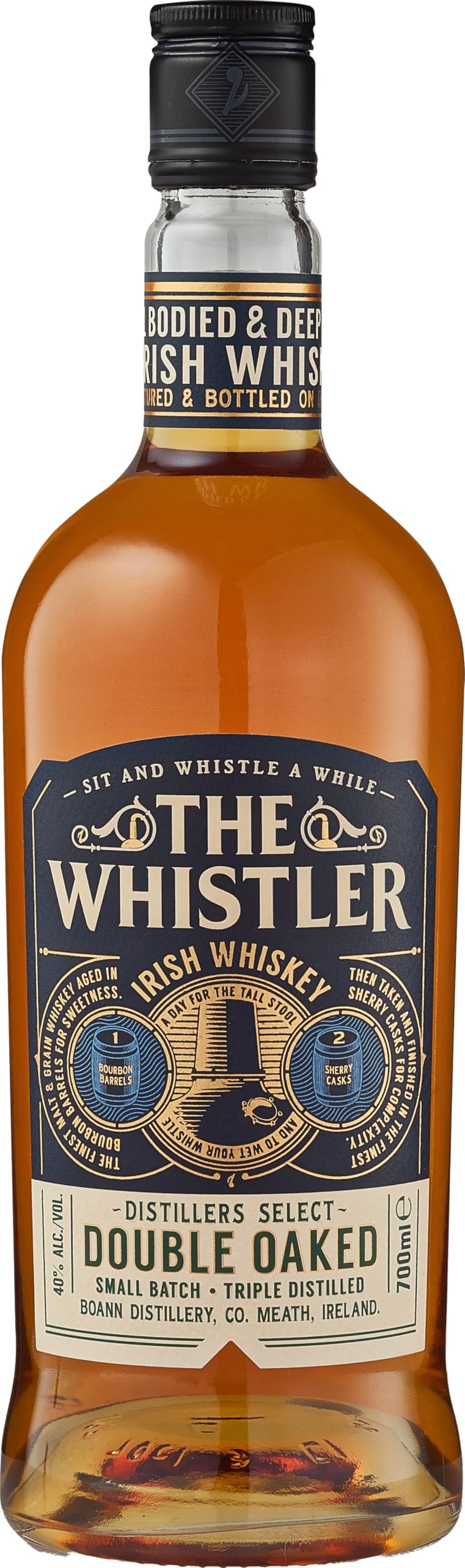 The Whistler Irish Whiskey DOUBLE OAKED Whisky (1 x 700 ml)