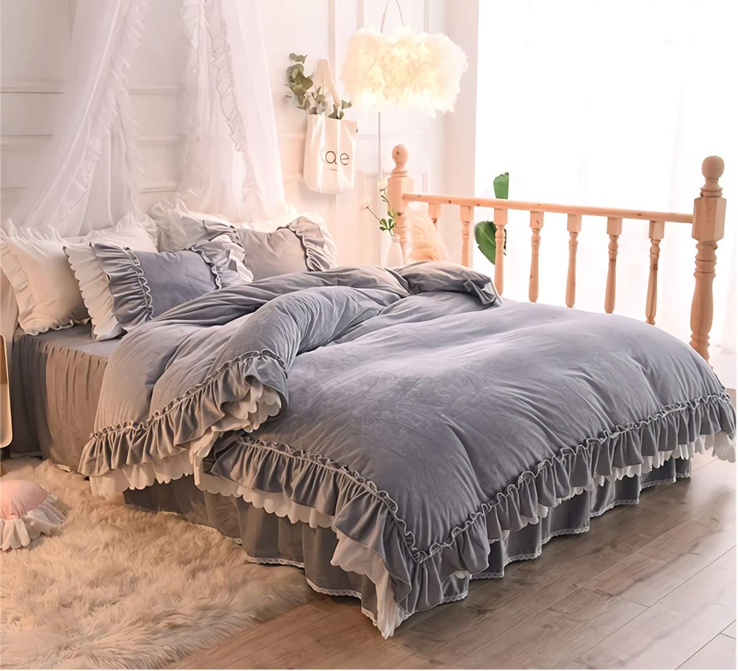 I1-4 寝具カバーセット掛け布団カバーベッドスカ 寝具カバー ベッド用品布団カバー 枕カバー シーツ3-4点セット (シングル,