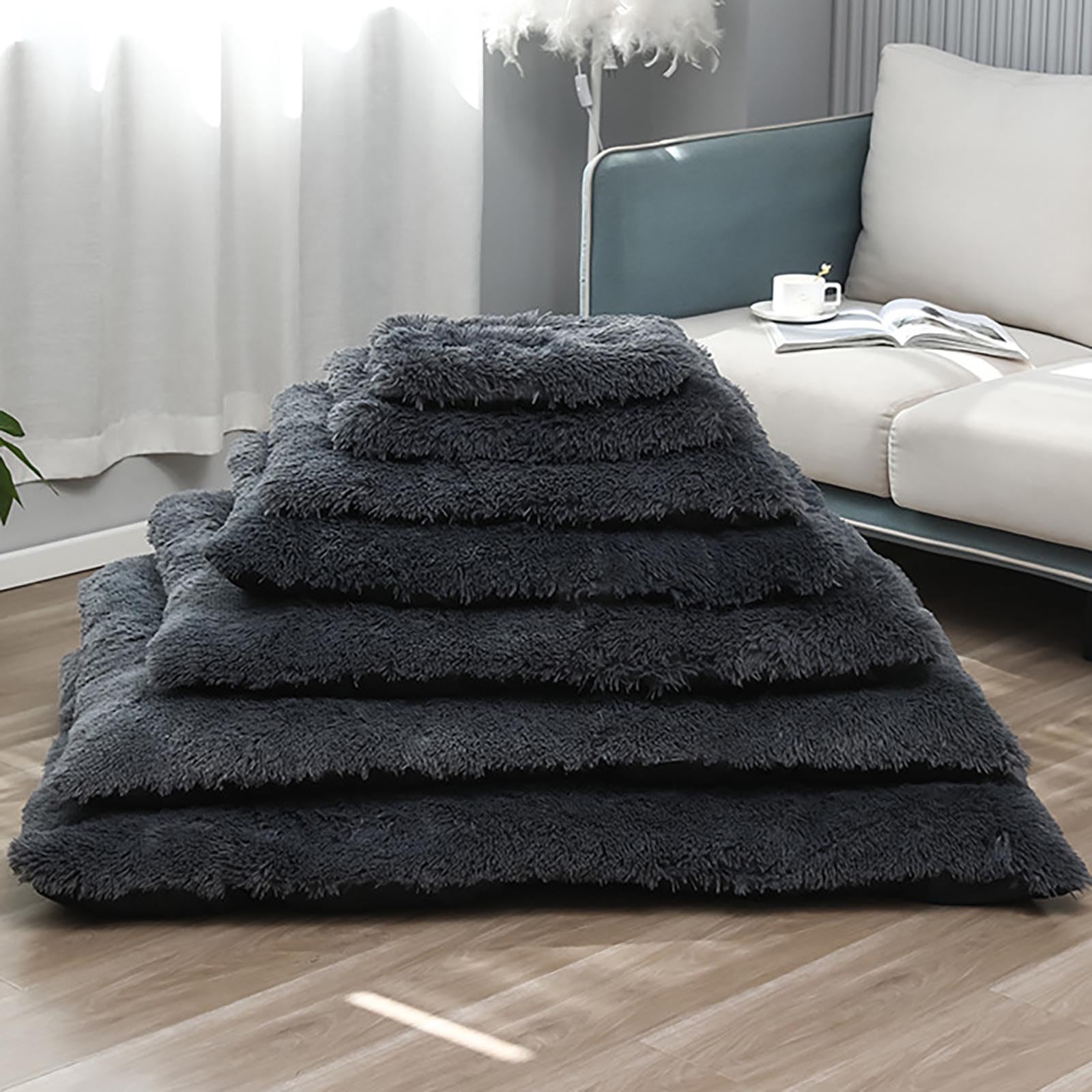 Cama cálida de invierno para perros con alfombrilla larga y cómoda para dormir para perros y gatos, accesorios para mascotas 072715