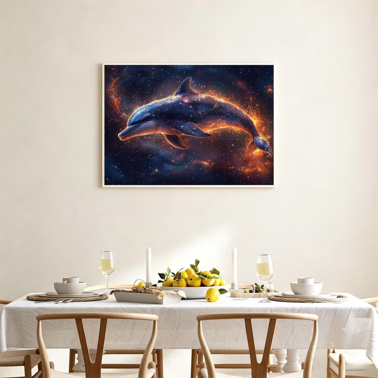 Puzzle 4000 sztuk 141 x 87 cm, puzzle dla dorosłych gwiazdy delfiny, n-787