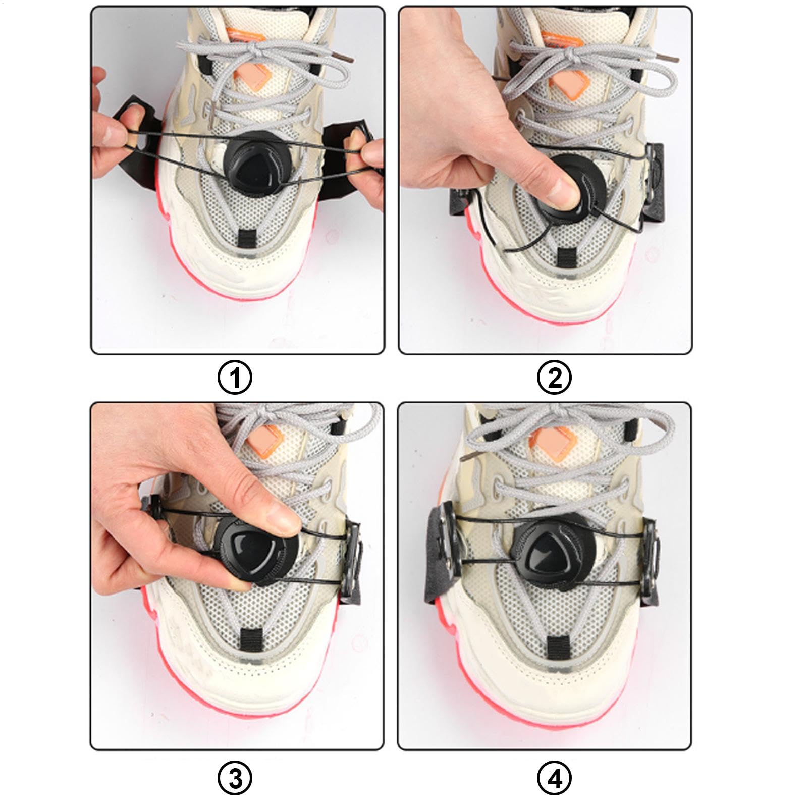 Ice Cleats - Non-Slip Ice Cleats | 5 Claw Ice Traction Cleat | 2 Portable Walk Traction Cleat | Snow Traction Cleats | Crampons for Shoes and Boots | Shoe Spikes for Walking | Anti Slip Crampons