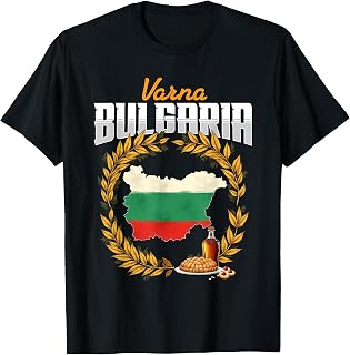 Varna Bulgaria Flag Souvenir T-Shirt