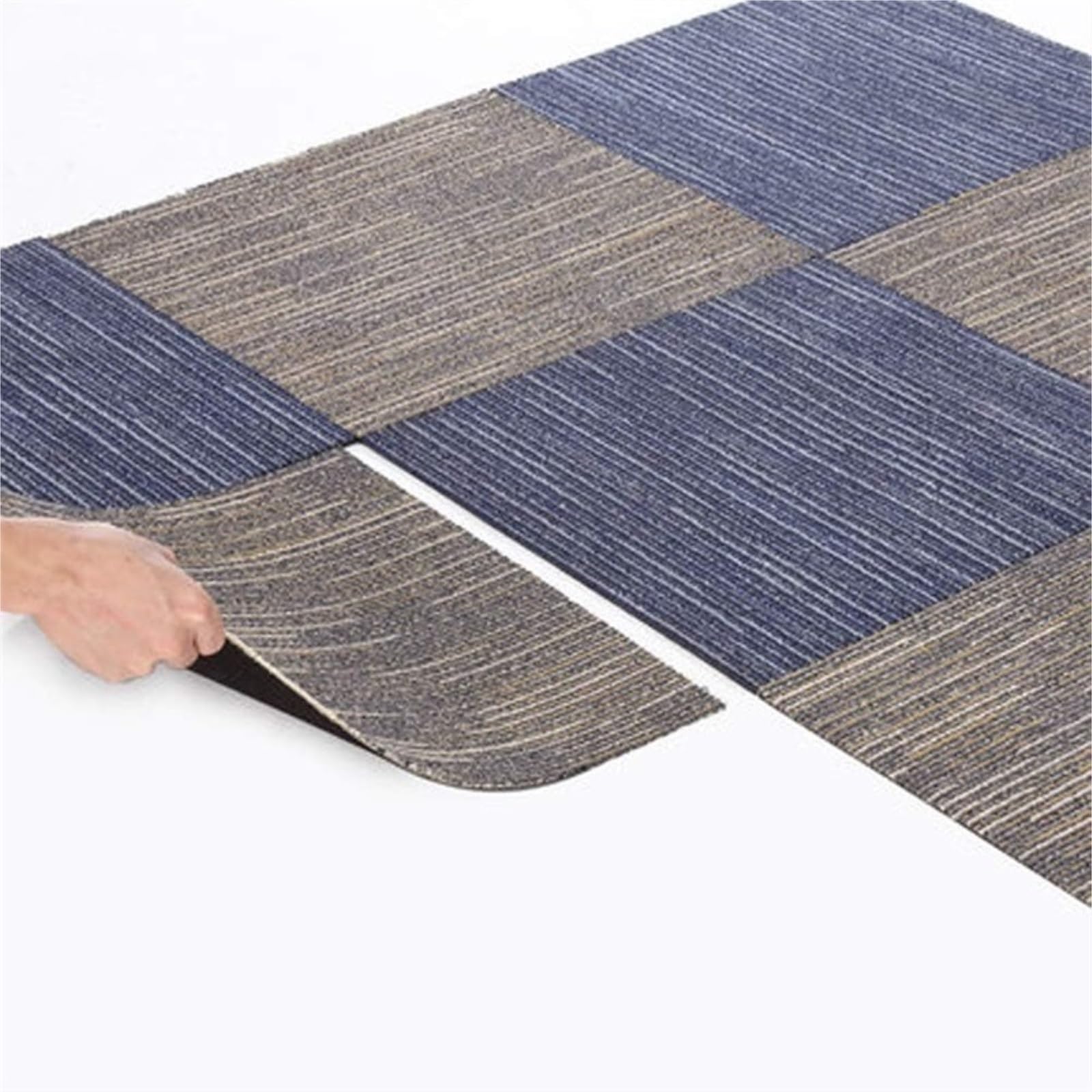 RUVOO Fußmatte Badematte Türmatte Badteppich Küchenmatte, Anti-Ermüdungs-Bodenmatte Für Küche, Zuhause, Büro, Waschbecken, Garage Badvorleger Badezimmerteppich (Color : D, Size : 50x50cm(20x20))
