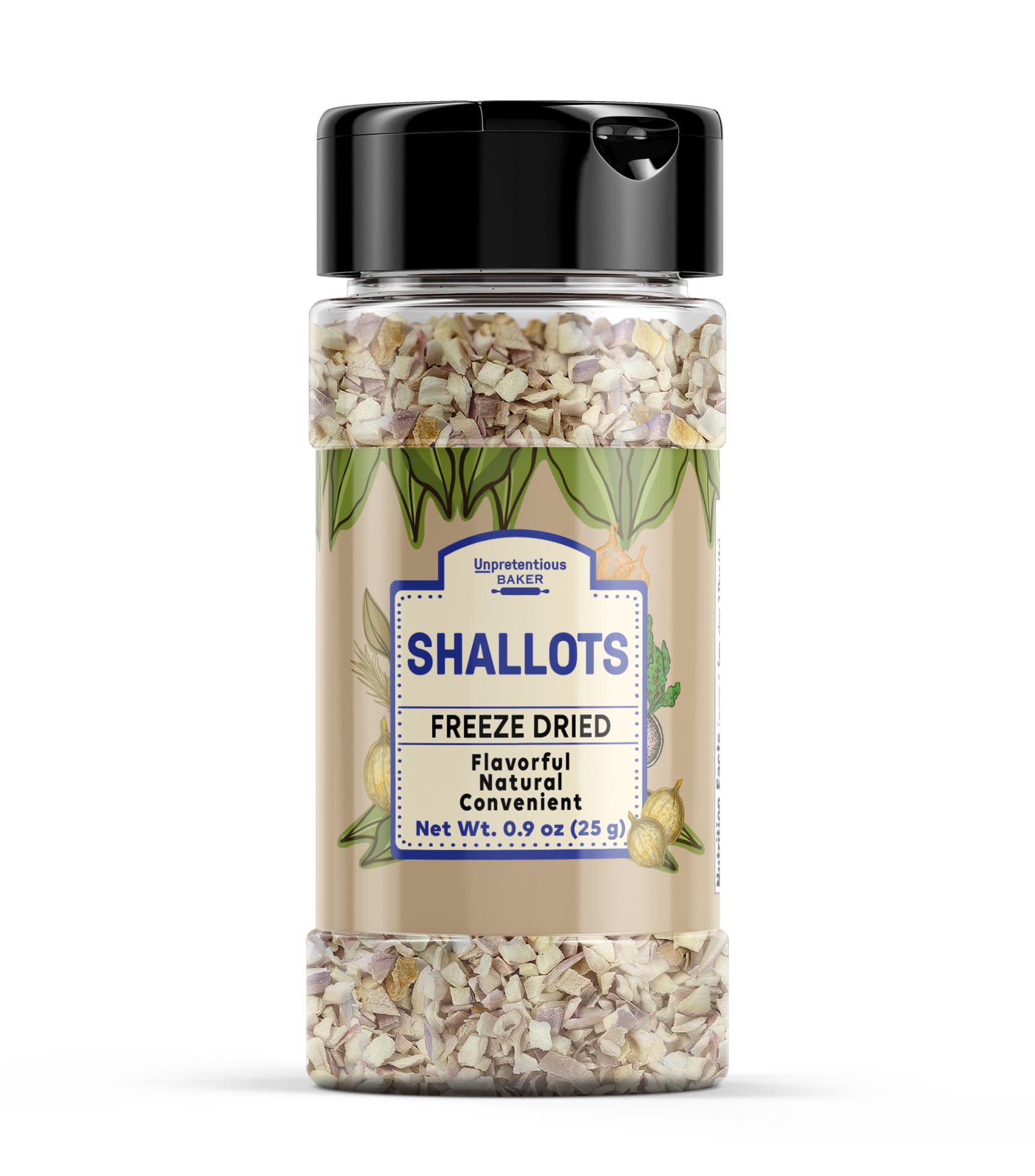 Unpretentious Freeze Dried Shallots, 0.9 oz, Flavorful, Gluten-Free