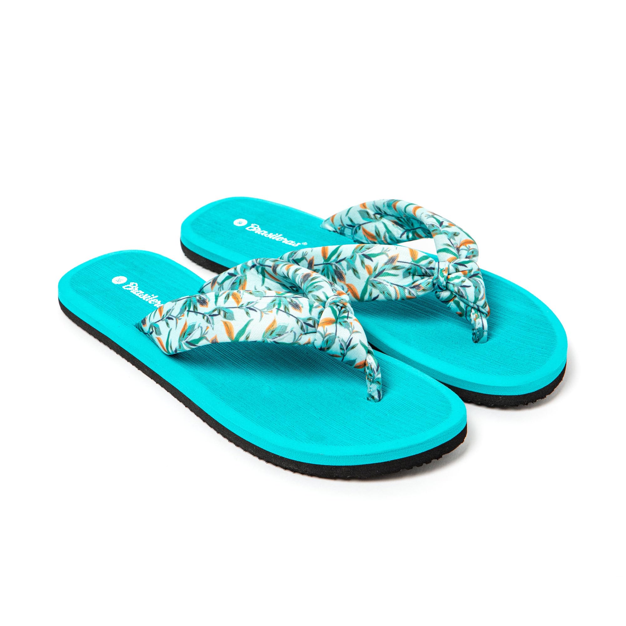 BRASILERAS Tongs Hibiscus Nudo pour Femme | Plage et piscine, semelle flexible, design léger, vacances, douche, été, camping, promenade et usage quotidien
