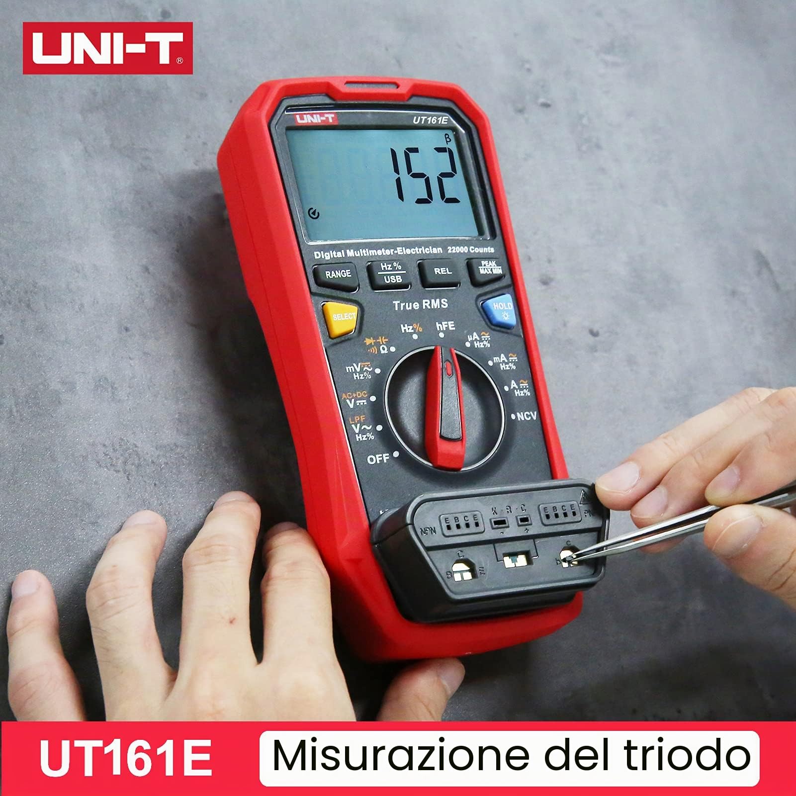 UNI-T UT161E Digital Multimeter True RMS AC/DC Voltage Current Resistance Capacitance Tester