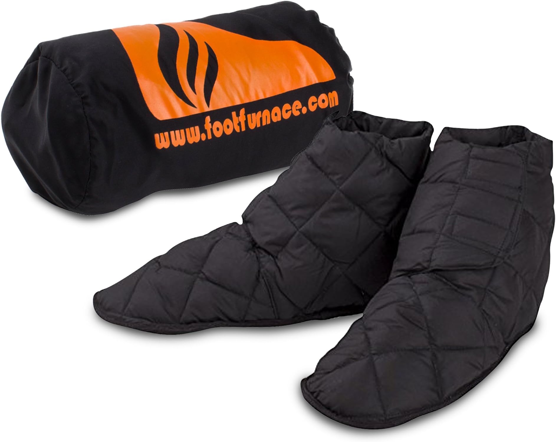 Foot Furnace Genuine Luxury Extra-Warm Bed Slippers. Fully Breathable & Quilted - Stops Cold Feet in Bed - Non-Powered Foot Warming Socks for Cold Feet, Diabetes & Raynaud's
