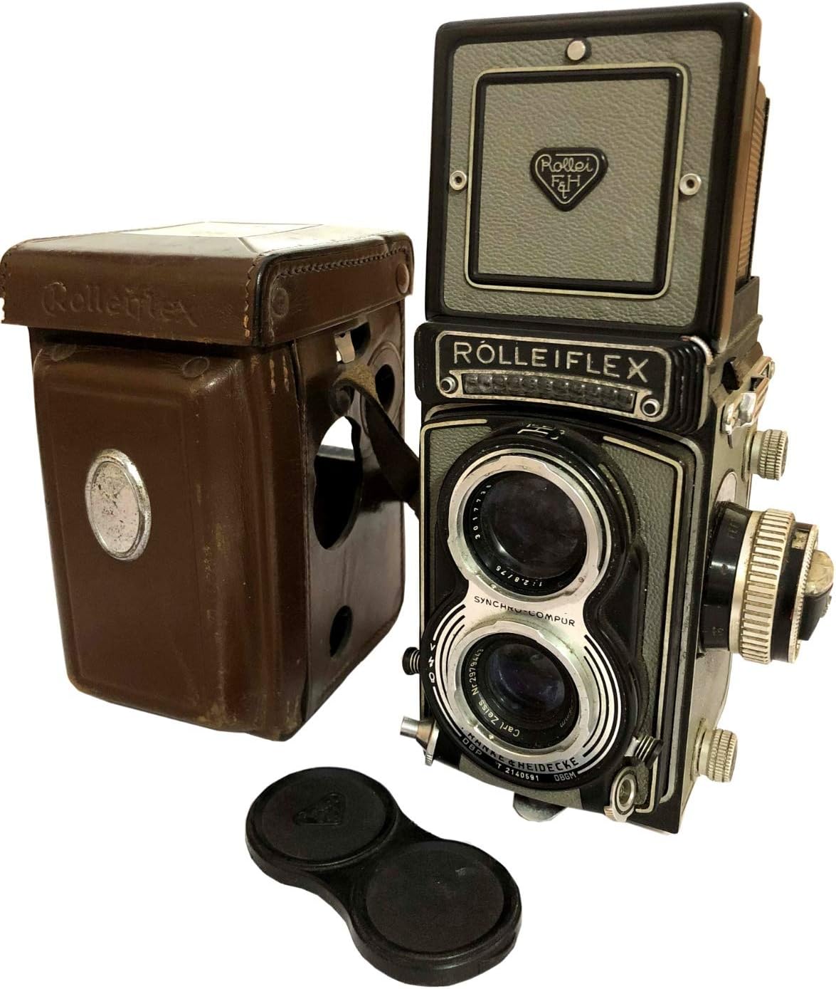 Antiques World Serial No. T 2140591 With Carl Zeiss Tessar Vintage Rolleiflex 3.5 T Tlr Camera, Grey AWUSAAC 07