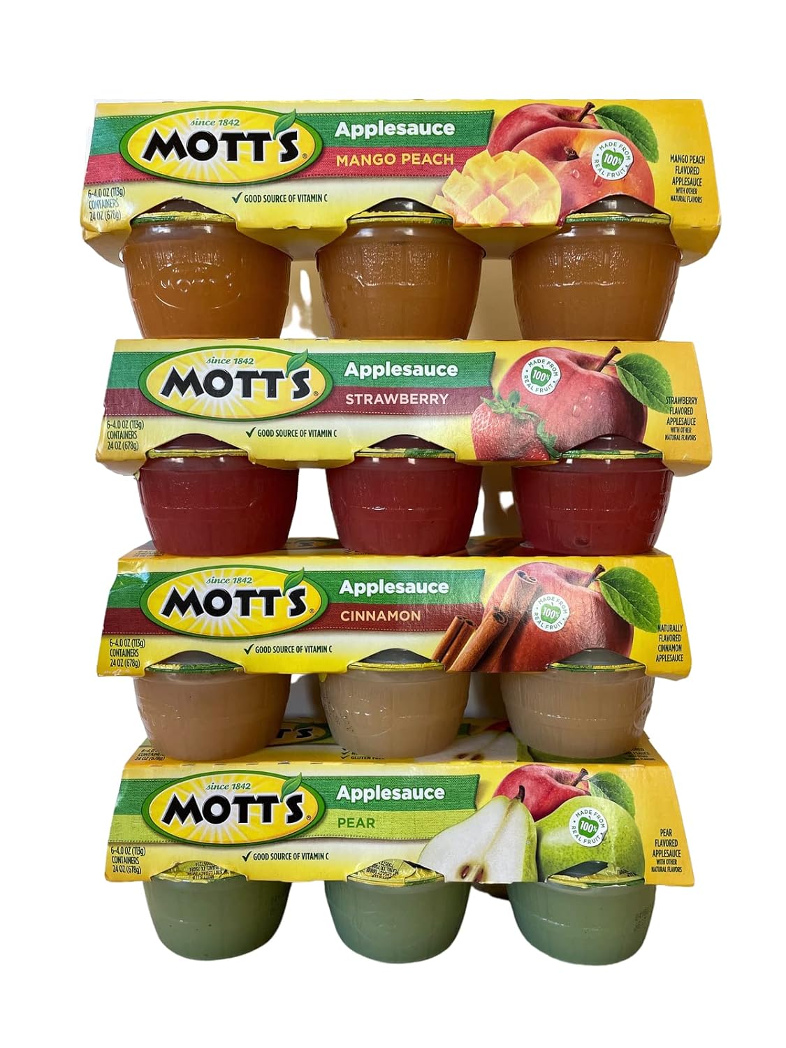 Mott's Applesauce Mango Peach Pear Strawberry