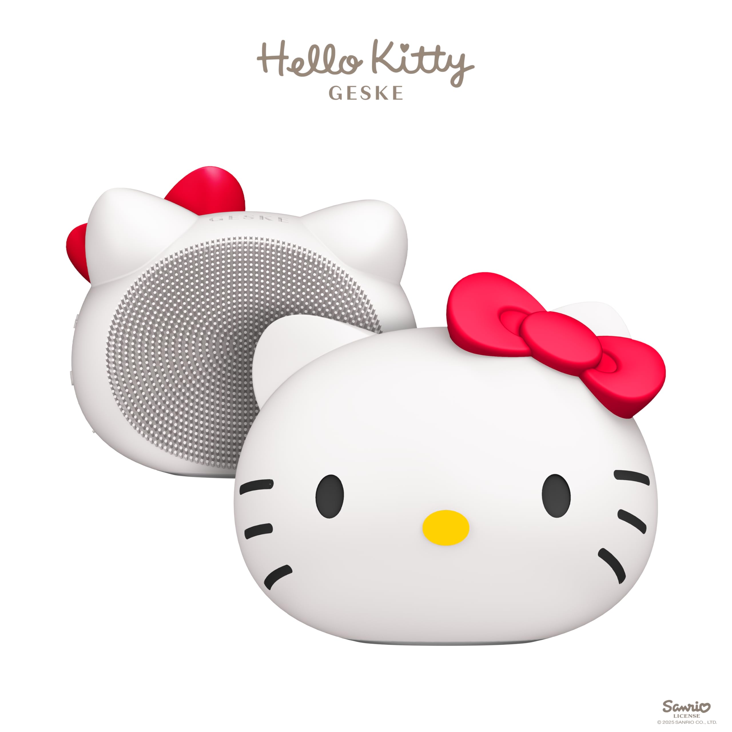 GESKE x Hello Kitty | Brosse faciale sonique SmartAppGuided™ | 4 in 1 | Brosse nettoyante visage électrique | Brosse nettoyage | Brosse faciale | Nettoyage peau | Soins de la peau | Nettoyage doux