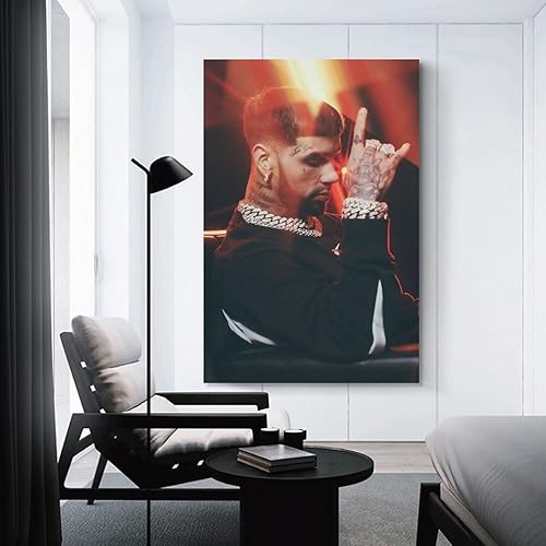 Miniatura 3 de Anuel Anuel - Pósteres de rap AA, gran regalo para lienzo, pósteres artísticos para dormitorio, decoración del hogar, póster de pared para colgar en