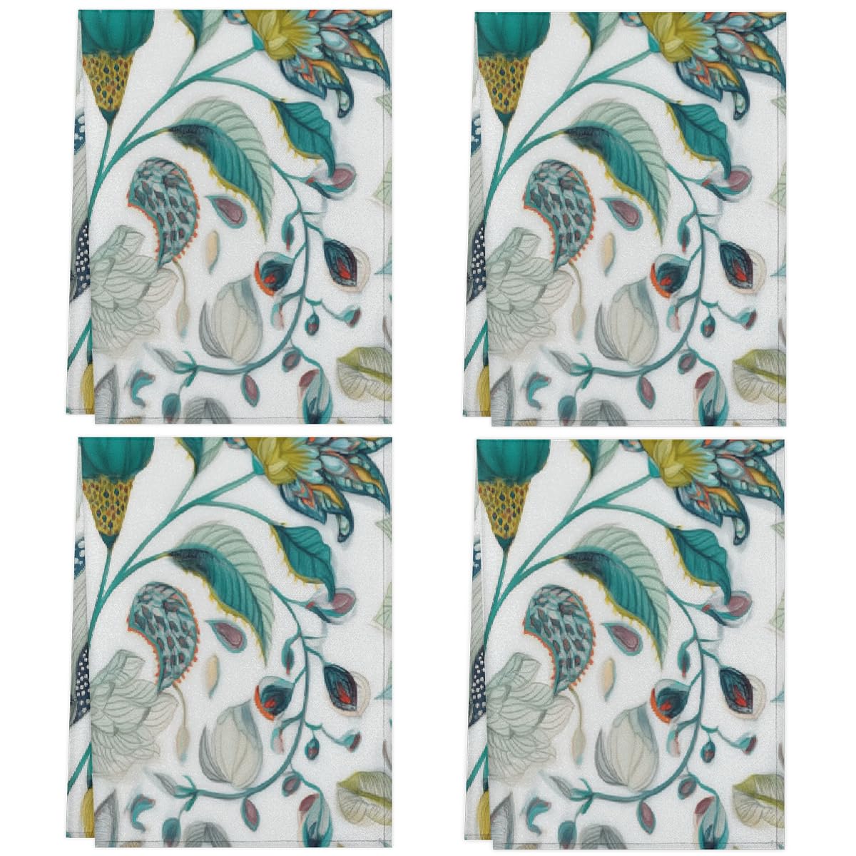 Torchons vaisselle microfibre anti-trace et séchage rapide grand format 45x72 cm lot de 4